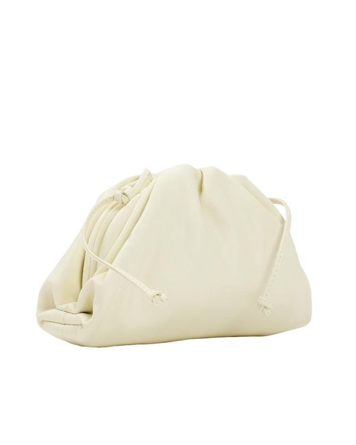 Bottega Veneta White Mini Clutch Bag