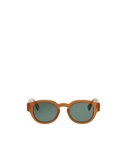 Fendi Multicolor Eyewear Round Frame Sunglasses for men