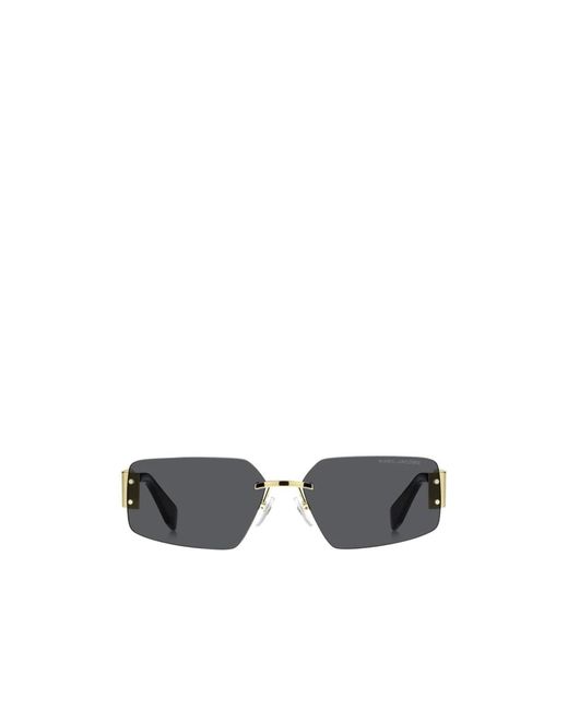 Marc Jacobs White Geometric Frame Sunglasses for men