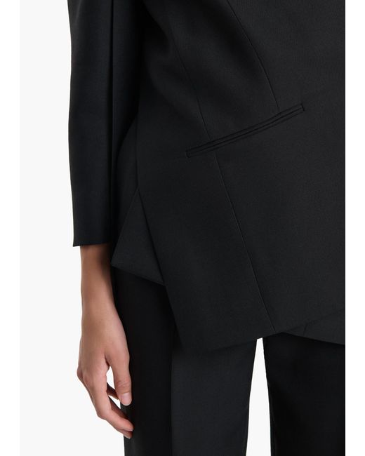 Khaite Black Palto Jacket