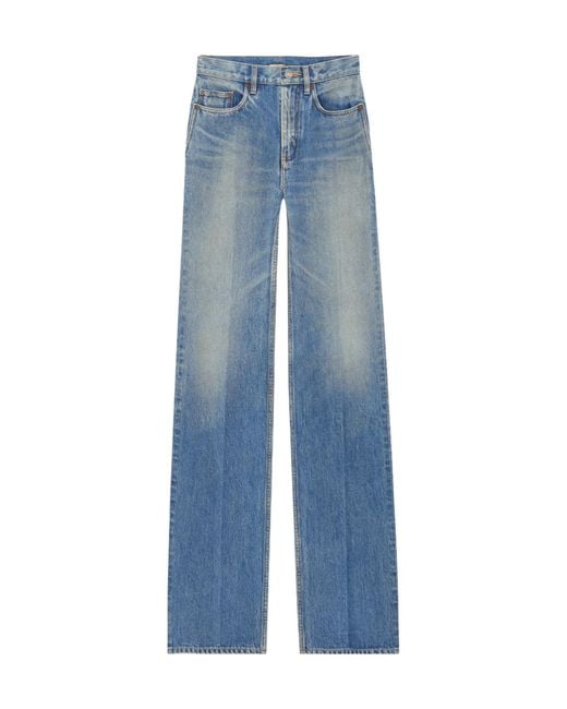 Saint Laurent Blue Yves Flared Jeans