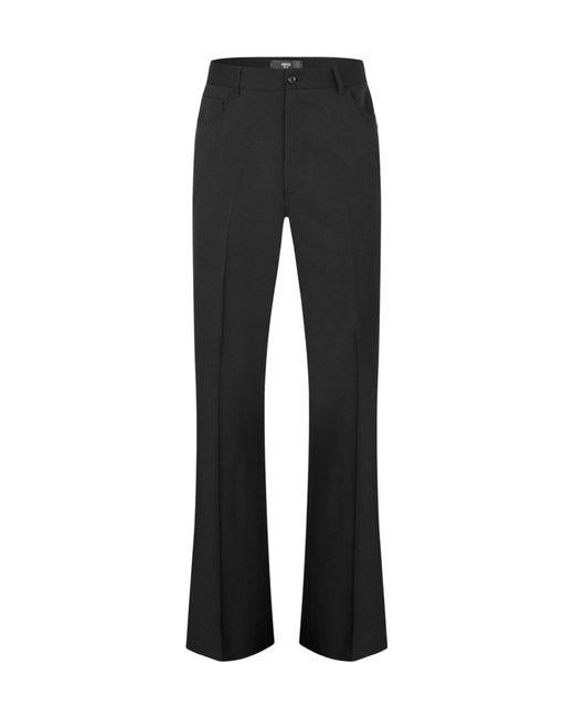 Amiri Black Wide Leg Trousers for men