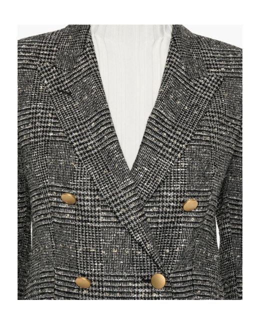 Tagliatore Gray Parigi Bouclé Double-Breasted Jacket