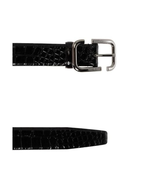 The Attico White Belt With A Buckle