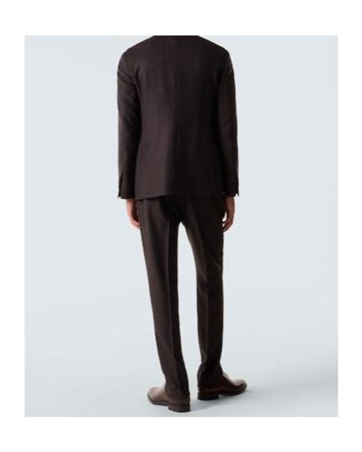Lardini Black Virgin Wool Suit for men