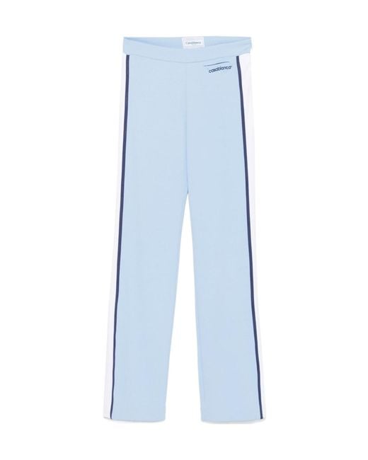 Casablanca Blue Elastic Waist Casual Pants