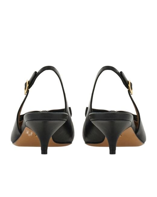 Ferragamo Brown Soft Bow Slingback Pump