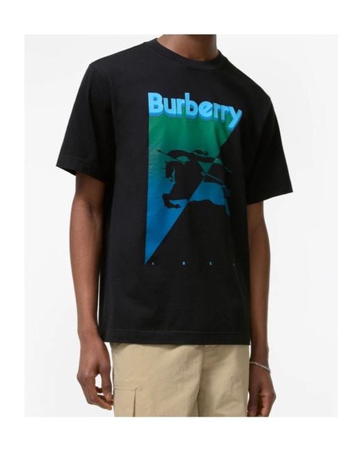 Burberry Black Knight Cotton T-Shirt for men