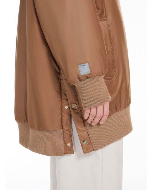 Max Mara Brown The Cube Greenma Zip-Up Drawstring Jacket