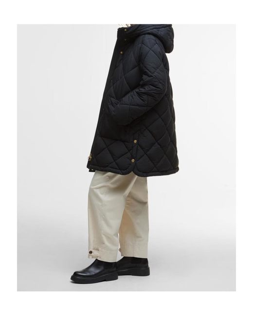 Barbour Black Hooded Cotton Jacket