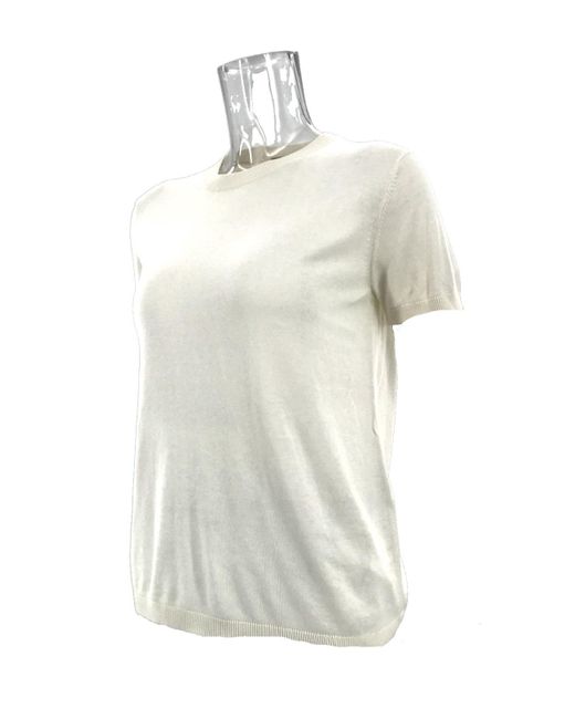 Weekend by Maxmara White Short-Sleeved Sweater