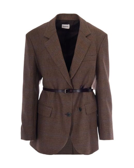 P.A.R.O.S.H. Brown Single-Breasted Blazer