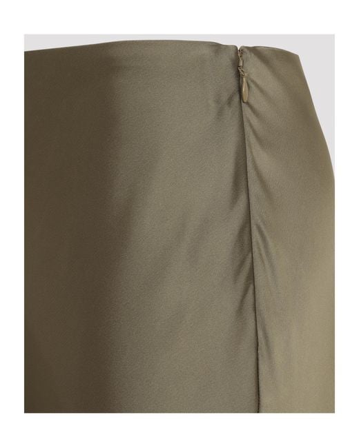 Ralph Lauren Natural Masina Satin Maxi Skirt