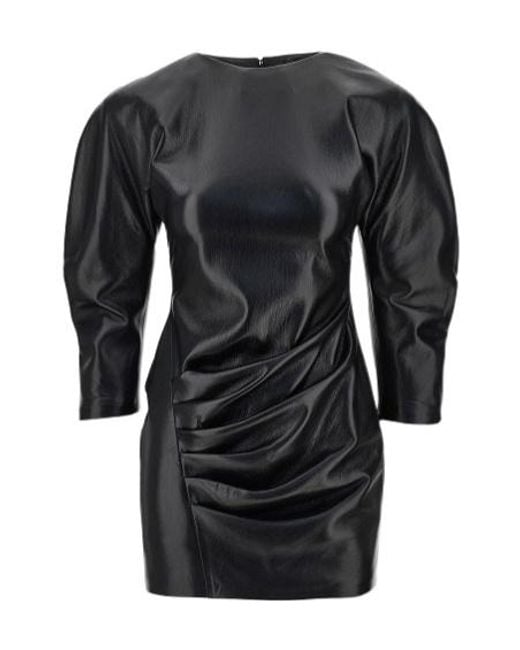 ANDAMANE Black Round-Neck Dress