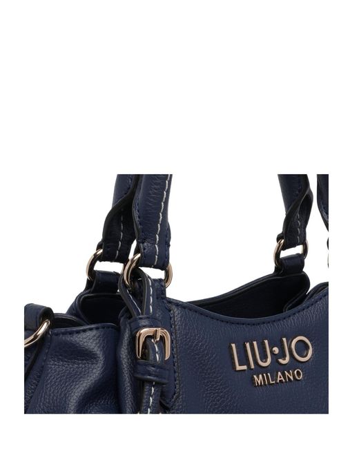 Liu Jo Black Logo Lettering Tote Bag