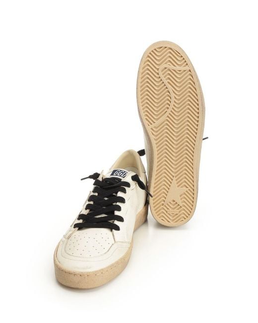Golden Goose Deluxe Brand Natural Ball Star Lace-Up Sneakers for men