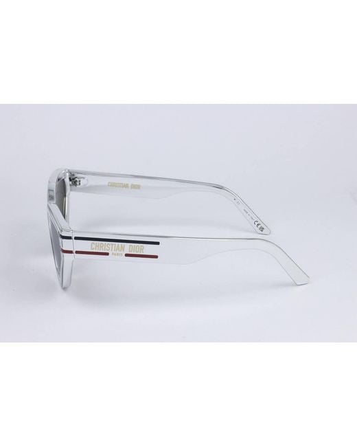 Dior White Triangle Frame Sunglasses