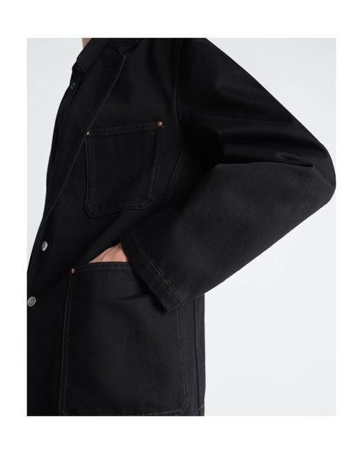 Lemaire Black Single-Breasted Blazer for men