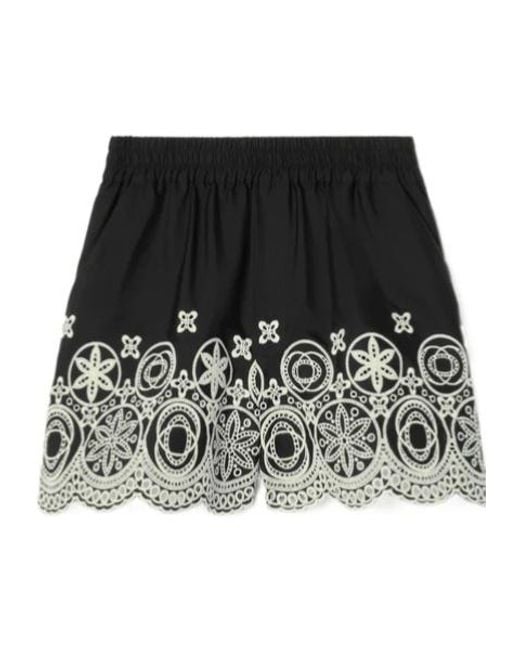 LaDoubleJ Black Pull-Up Shorts