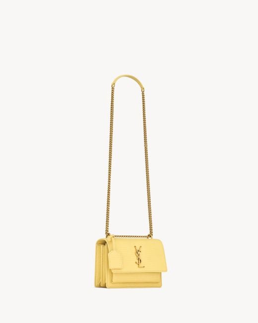 Saint Laurent Metallic Sunset Small Flap Bag