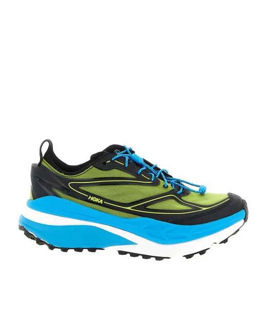 Hoka One One Blue Stinson One7 Lace-Up Sneakers for men
