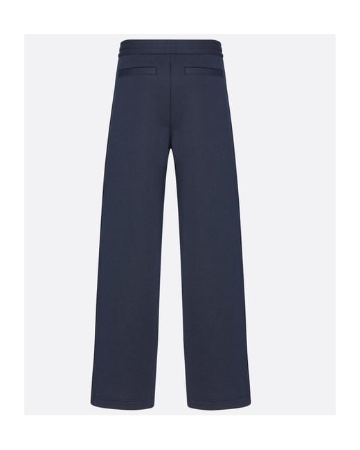 Dior Blue Homme Drawstring Straight Leg Joggers for men