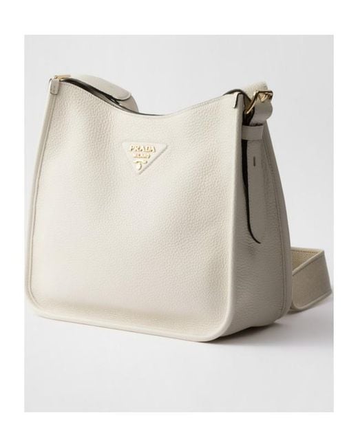 Prada Natural Medium Leather Bag