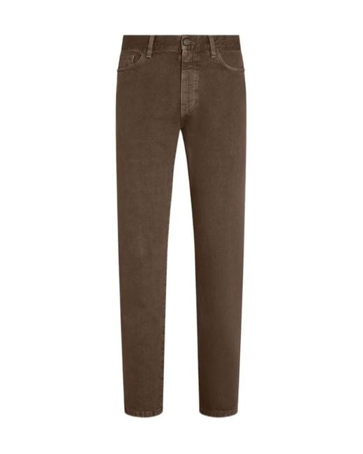 Zegna Brown Roccia Pants for men