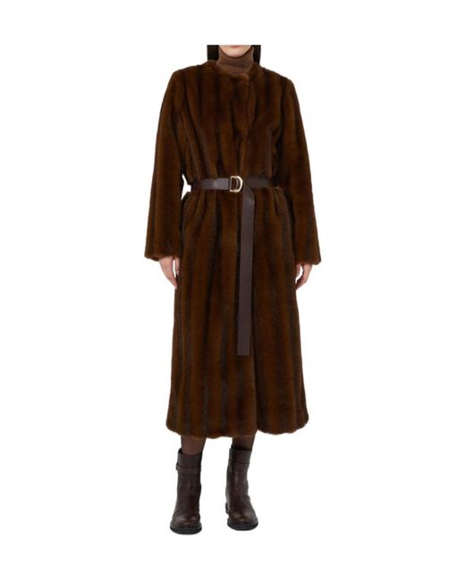 Max Mara Brown Long-Sleeved Coat