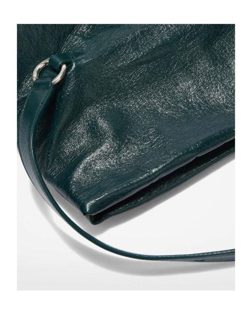 Jil Sander Blue Rollup Small Shoulder Bag