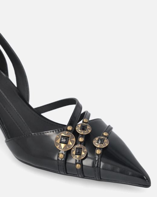 Pinko Black Gloria Slingback Pumps