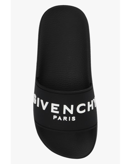Givenchy Black Logo Detailed Slides