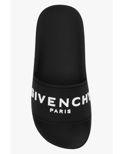 Givenchy Black Slide Flat Sandals