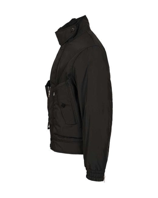 Dries Van Noten Black Venice Dark Cotton Jacket for men