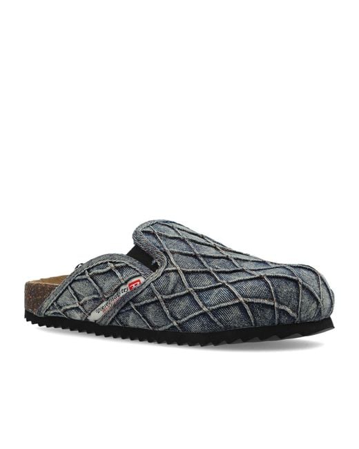 DIESEL Brown D-Woodstock Slip-On Sandals