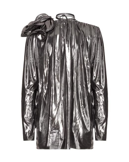 Magda Butrym Black V-Neck Blouse