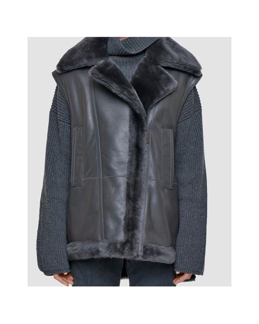 Joseph Black Side Zipper Vest
