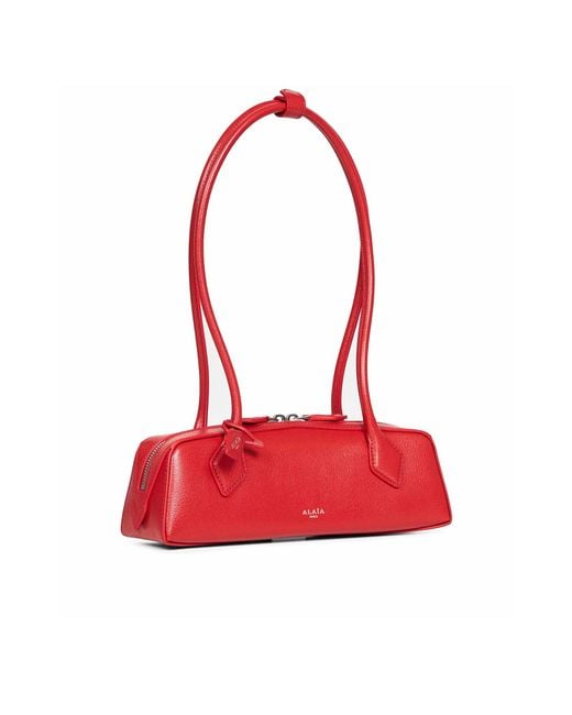 Alaïa Red Alaïa Le Teckel Small Shoulder Bag