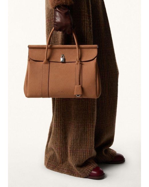 Loro Piana Brown Loom L32 Tote