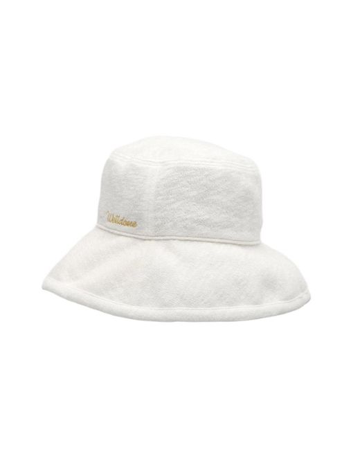 we11done White Logo Fisherman's Hat for men