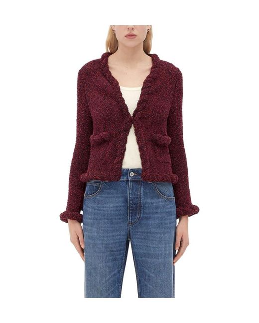 Bottega Veneta Blue Slim Long-Sleeved Cardigan