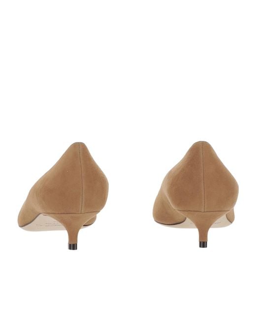 Jimmy Choo Brown Pointed Toe Low-Heel Pumps