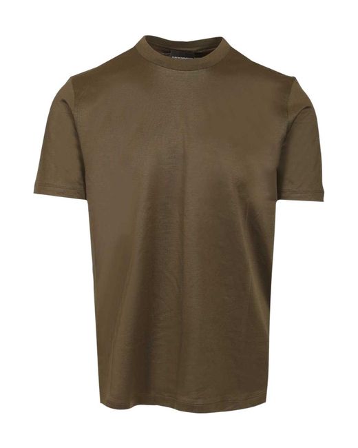 Emporio Armani Green Logo Short-Sleeve T-Shirt for men