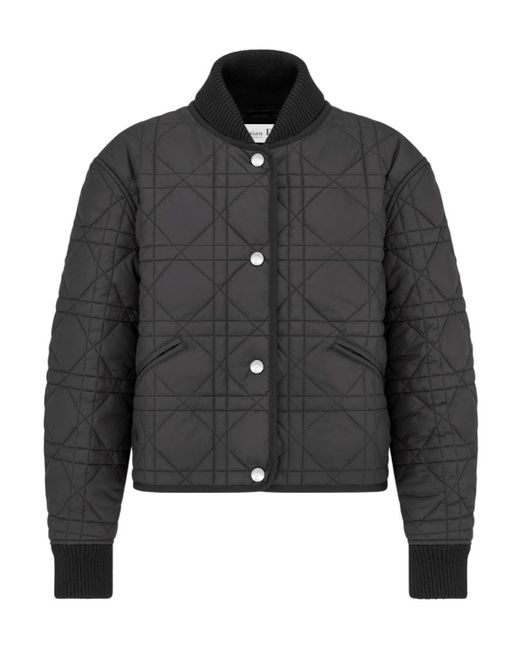 Dior Black Macrocannage Bomber Jacket