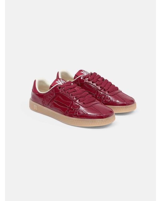 Amiri Red Low Top Lace Up Sneakers