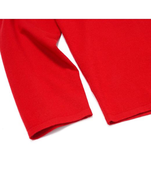 Auralee Red Long-Sleeved Sweater for men