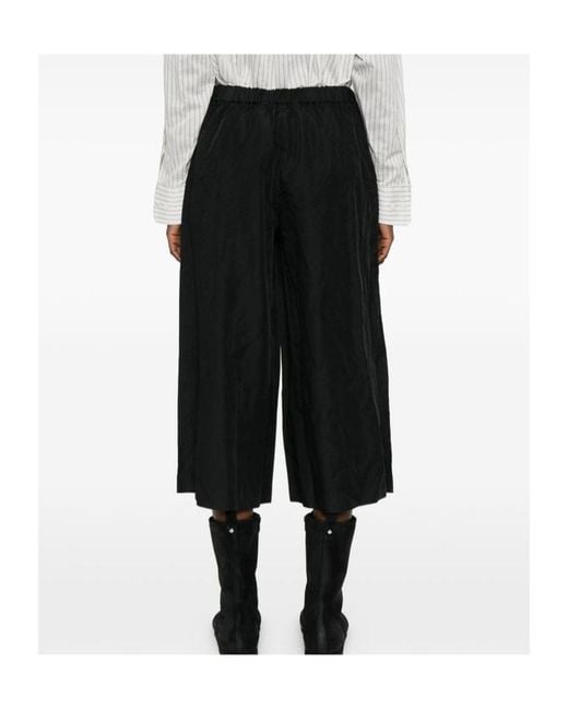 Comme des Garçons Black Elastic Waistband Casual Pants
