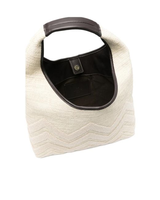 Missoni Natural Zigzag-Pattern Tote Bag