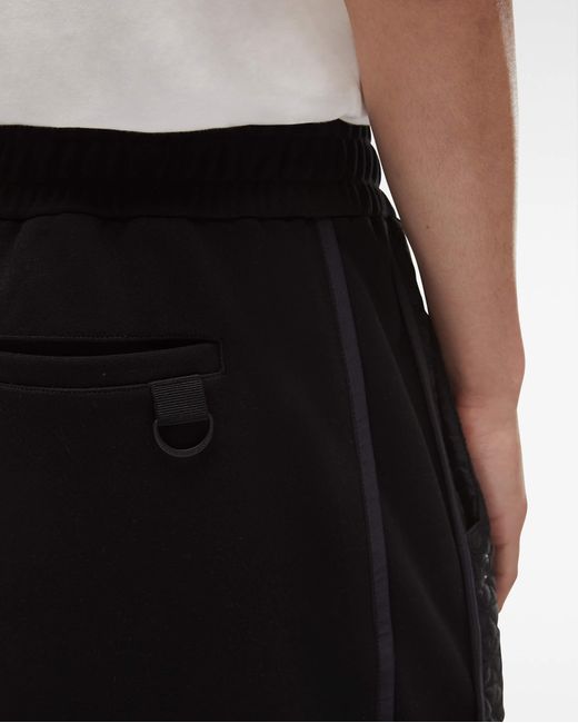 Moose Knuckles Black Logo Shorts for men