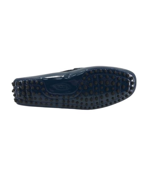 Tod's Blue Logo Business Casual Shoes for men